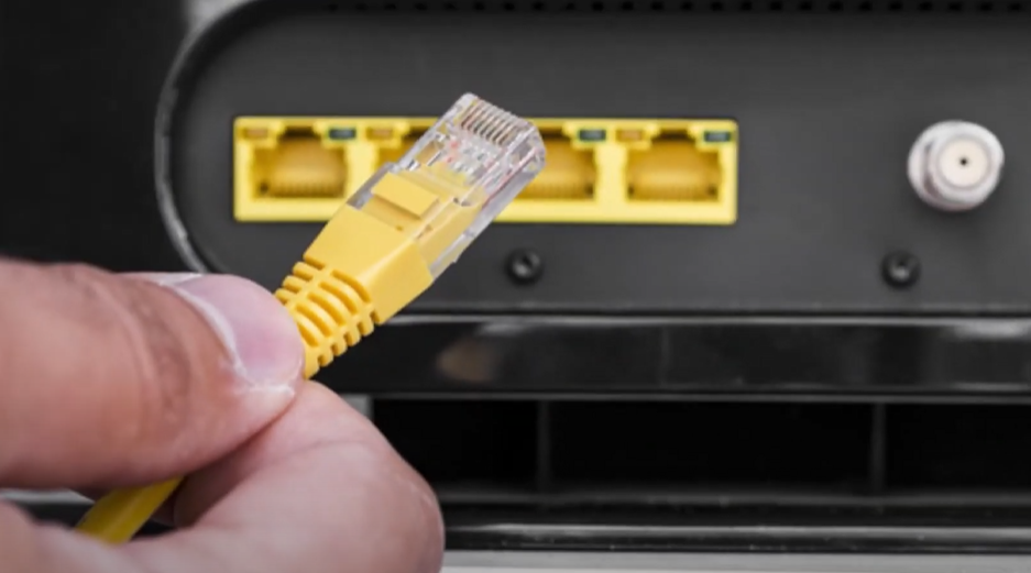 Ethernet cable to router